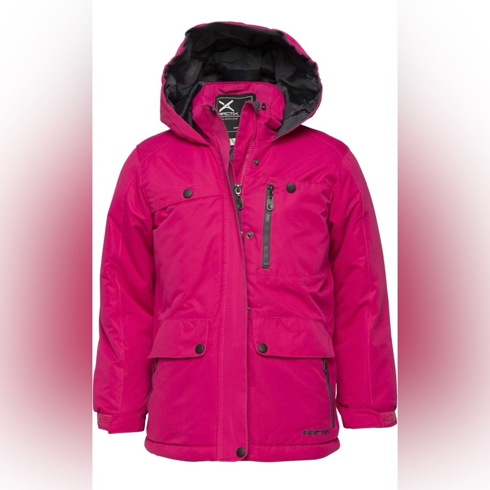 Arctix Kids Fuchsia Puffer Jacket  ski coat  M 8～9y New